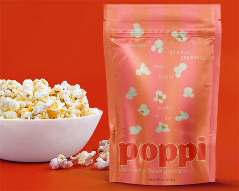 Custom plastic popcorn bags best sale