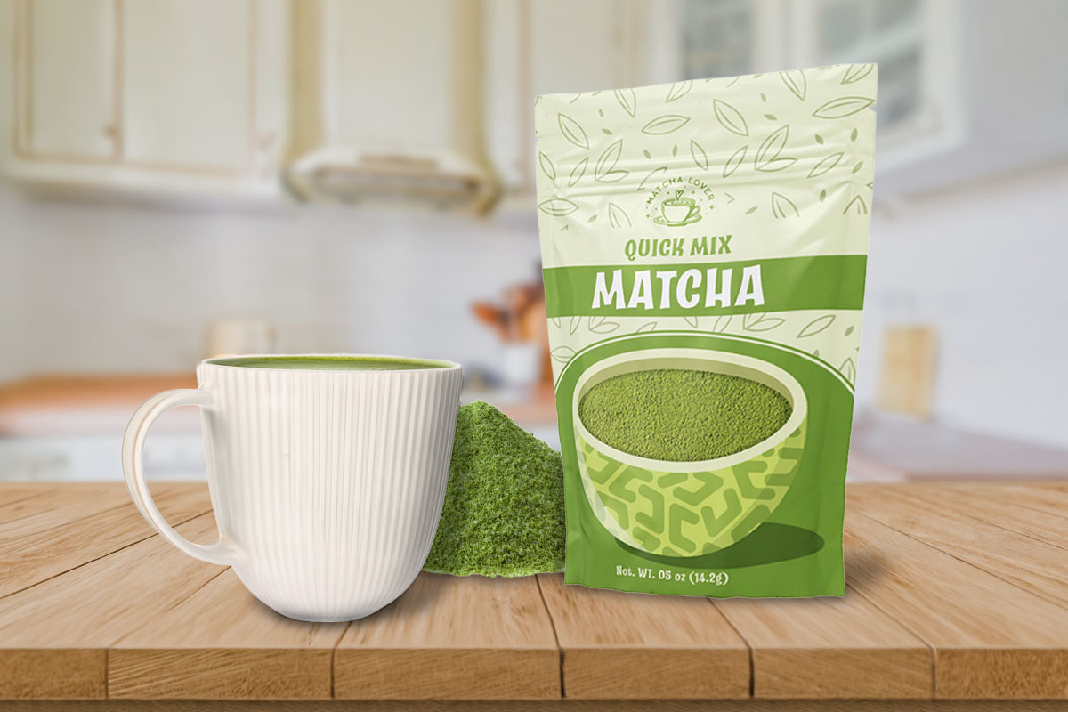 custom matcha tea packaging
