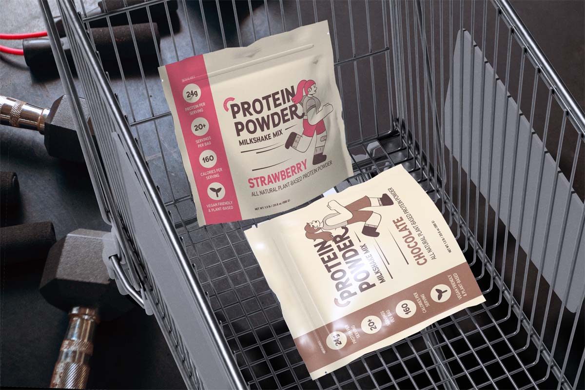 protein powder pouch packaging